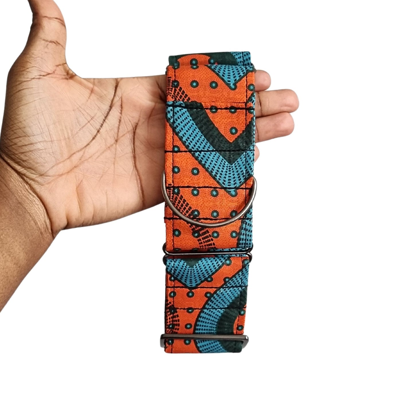 ADA African Print Martingale Dog Collar Bhooki