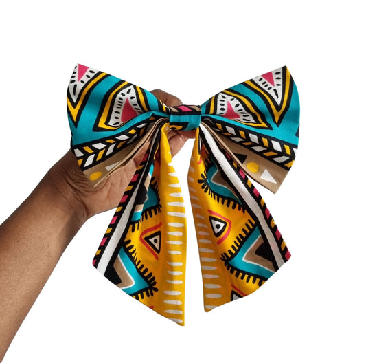 LARA African Print Sailor Bow Tie