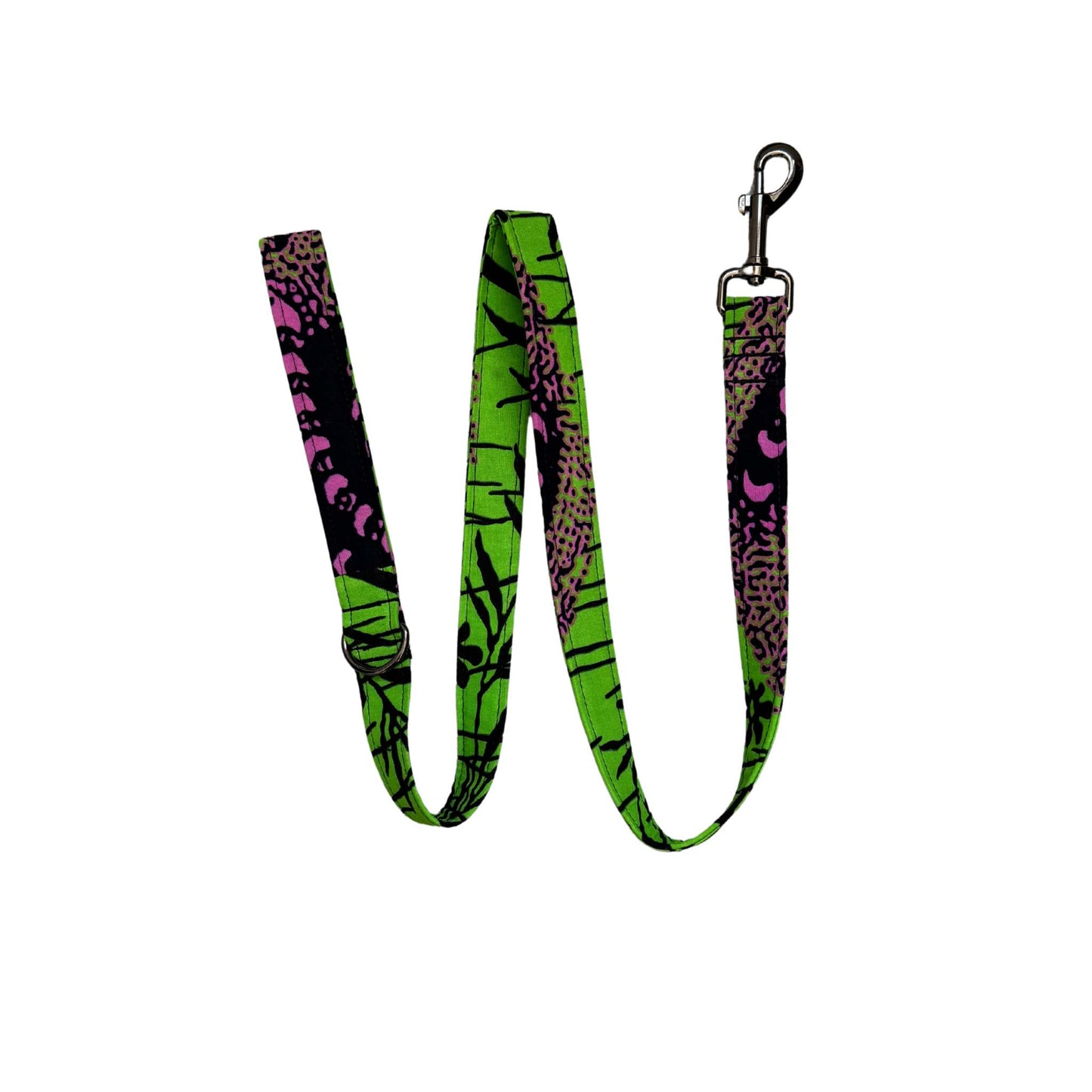HINNA — Lilac, Black & Green Abstract Dog Lead