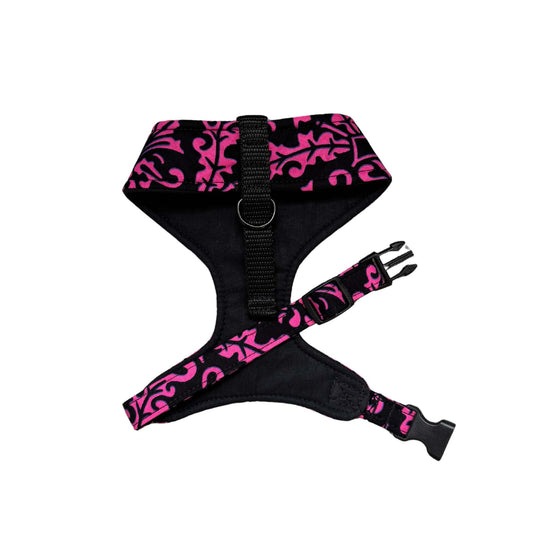 MOJI — Pink & Black Floral Dog Harness