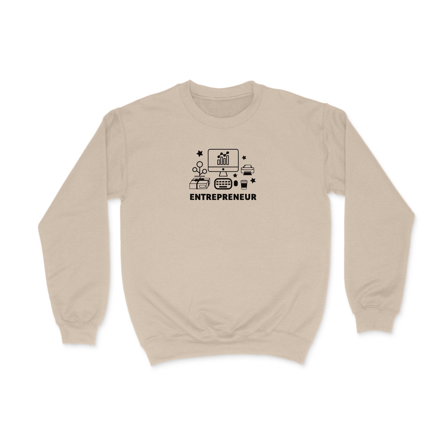 Entrepreneur Graphics Crewneck Sweatshirt Sand Bhooki