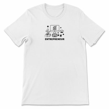 Entrepreneur Unisex Graphic T-shirt White Bhooki