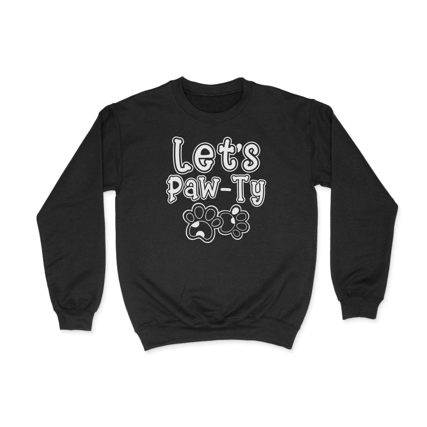 Let's Paw-Ty Graphic Sweatshirt Black bhook