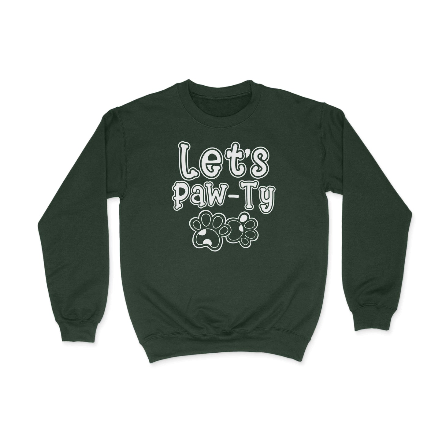 Let's Paw-Ty Graphic Sweatshirt Dark Green book