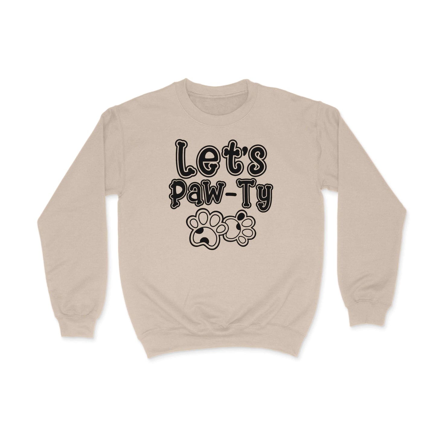 Let's Paw-Ty Graphic Sweatshirt Sand Bhook