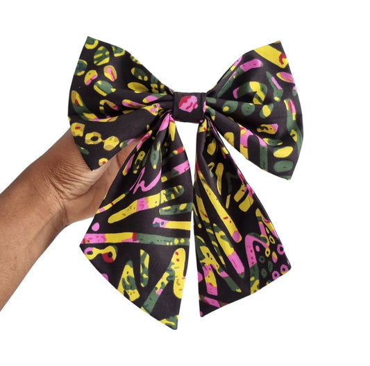 ABIKE African Print Sailor Bow Tie