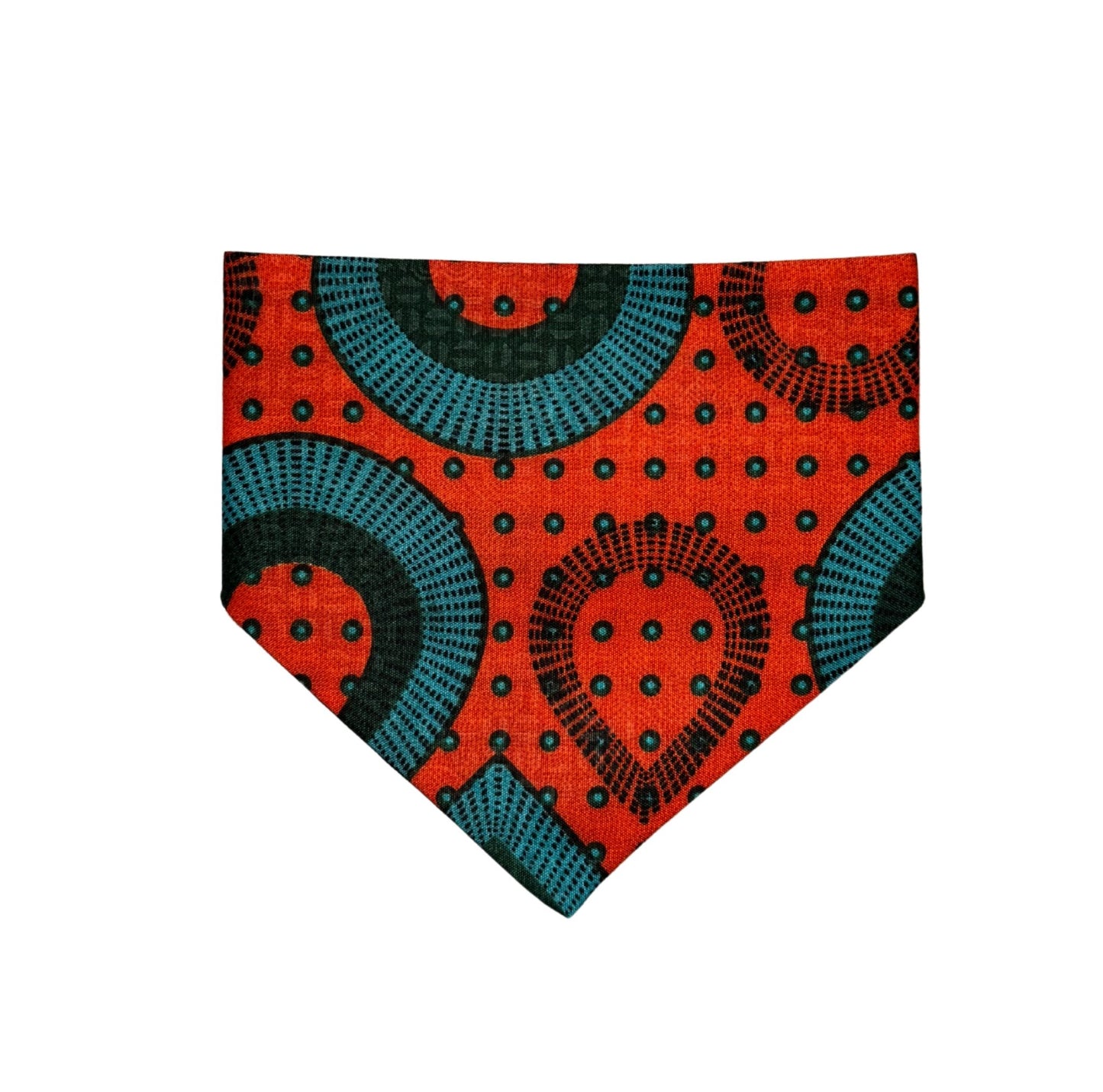 ADA — Orange & Teal Spotted Dog & Cat Bandana