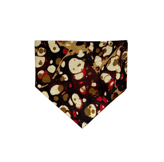 EBUBE — Black, Red & Cream Floral Dog & Cat Bandana