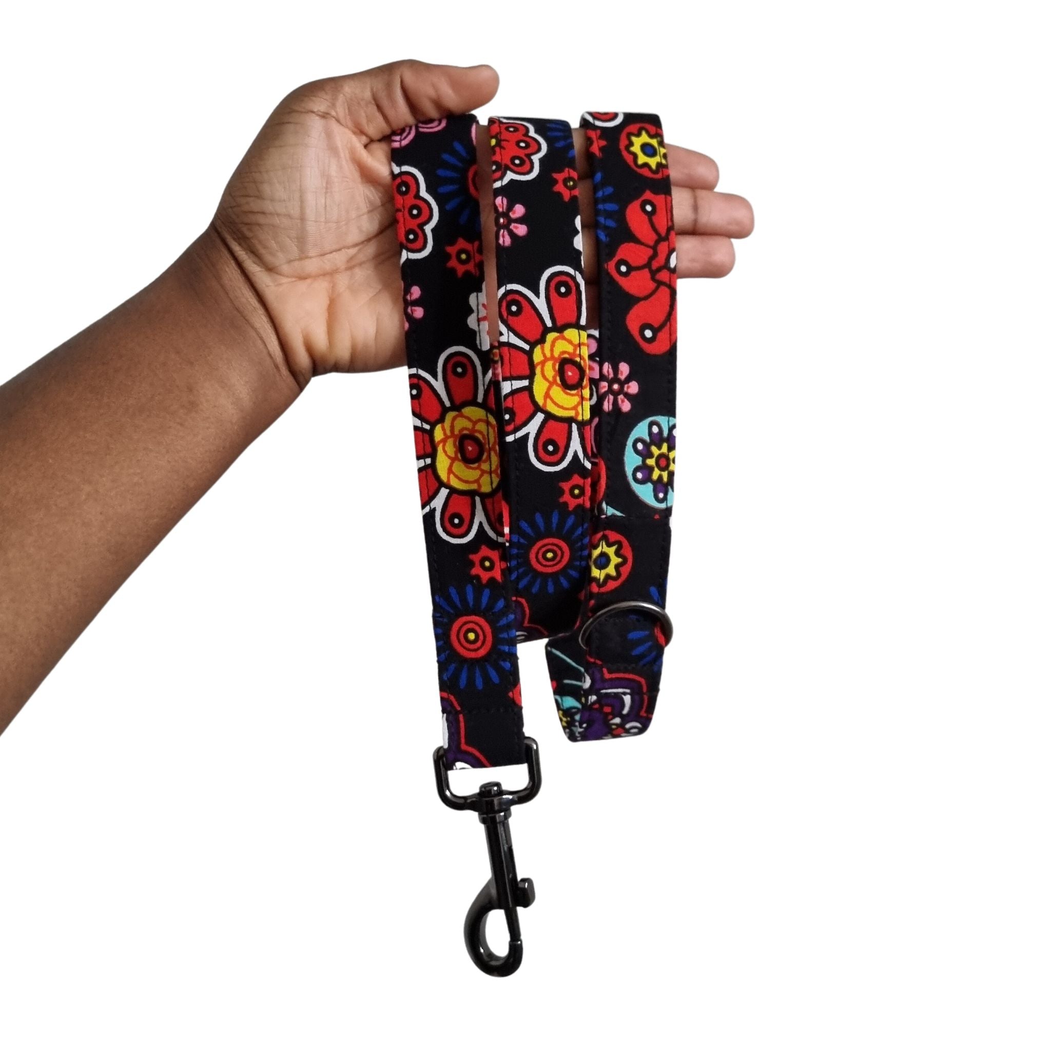 GBEMI African Print Dog Lead Handmade Dog Walking Leash Bhooki