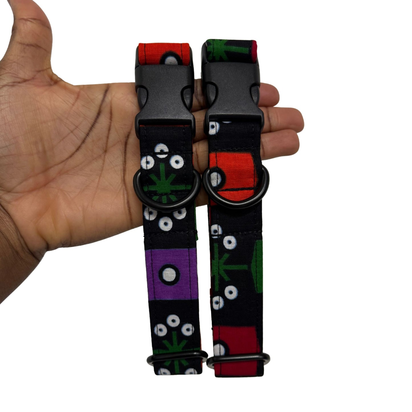 SADE — Black Multicolour Geometric Dog Collar