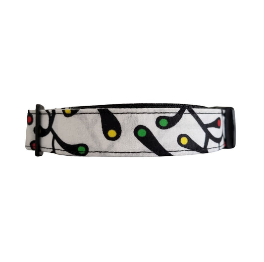 TOLU multicolour block African print dog collar by Bhooki, handmade in the UK