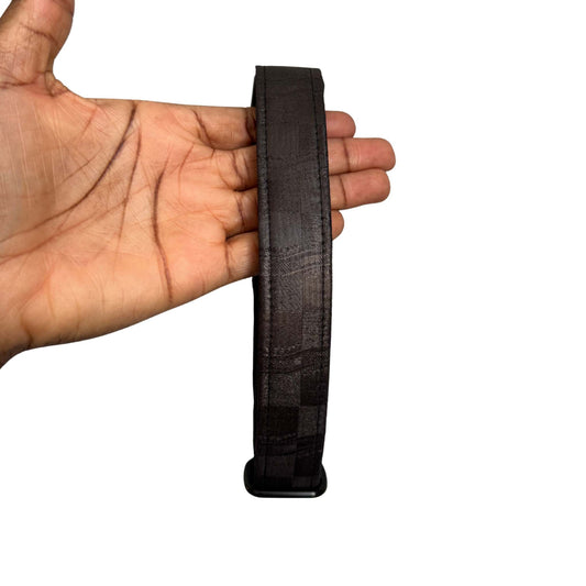 TAYO — Dark Brown Embossed Dog Collar