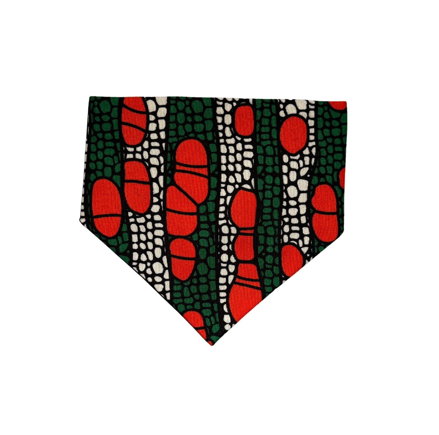 UCHE — Green & Orange Geometric Dog & Cat Bandana