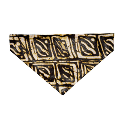 UDUAK — Cream & Gold Geometric Dog & Cat Bandana