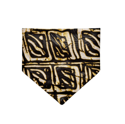 UDUAK — Cream & Gold Geometric Dog & Cat Bandana