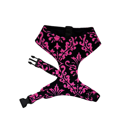 MOJI — Pink & Black Floral Dog Harness
