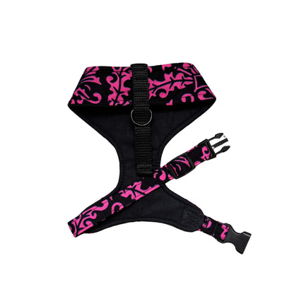 MOJI — Pink & Black Floral Dog Harness