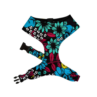 SADA - SADA — Black, Teal & Blue Floral Dog Harness