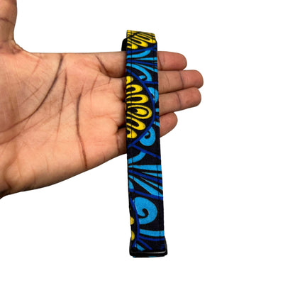 SEYE — Black, Blue & Yellow Swirl Dog Collar