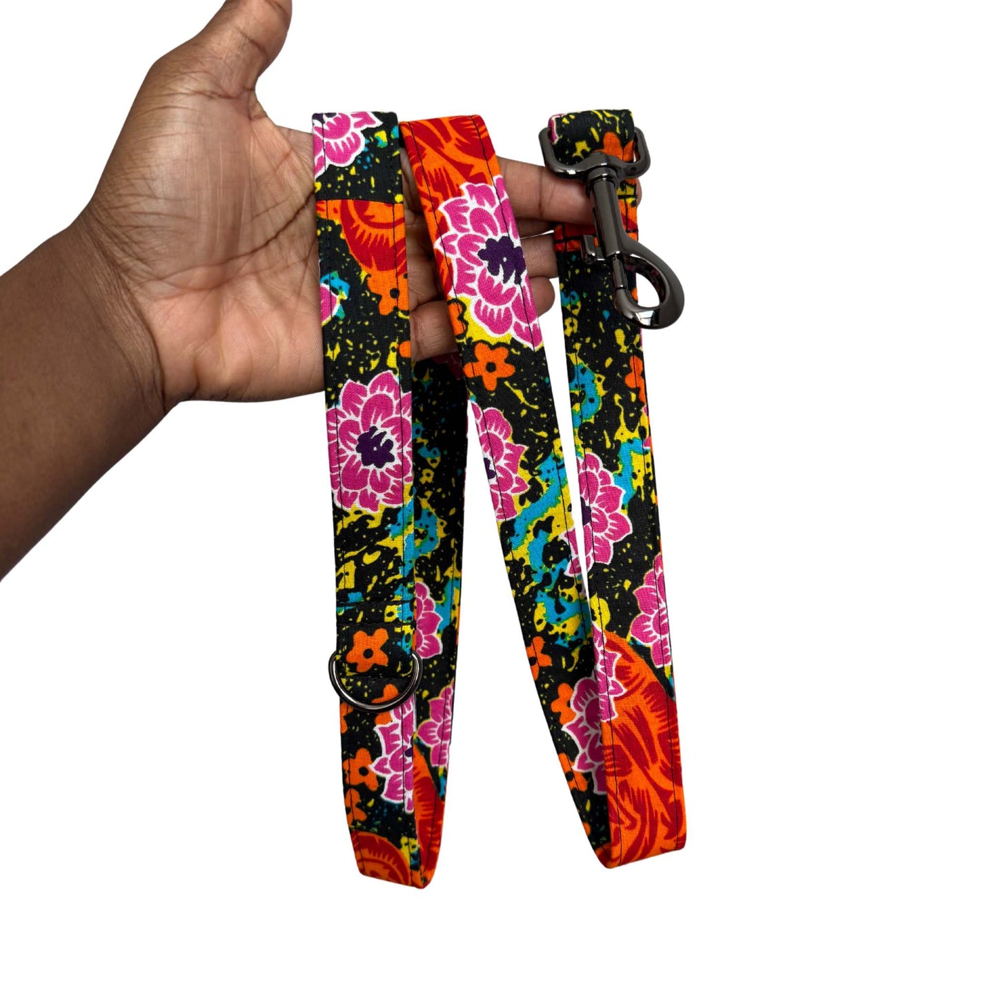 ZITA — Pink & Orange Floral Dog Lead