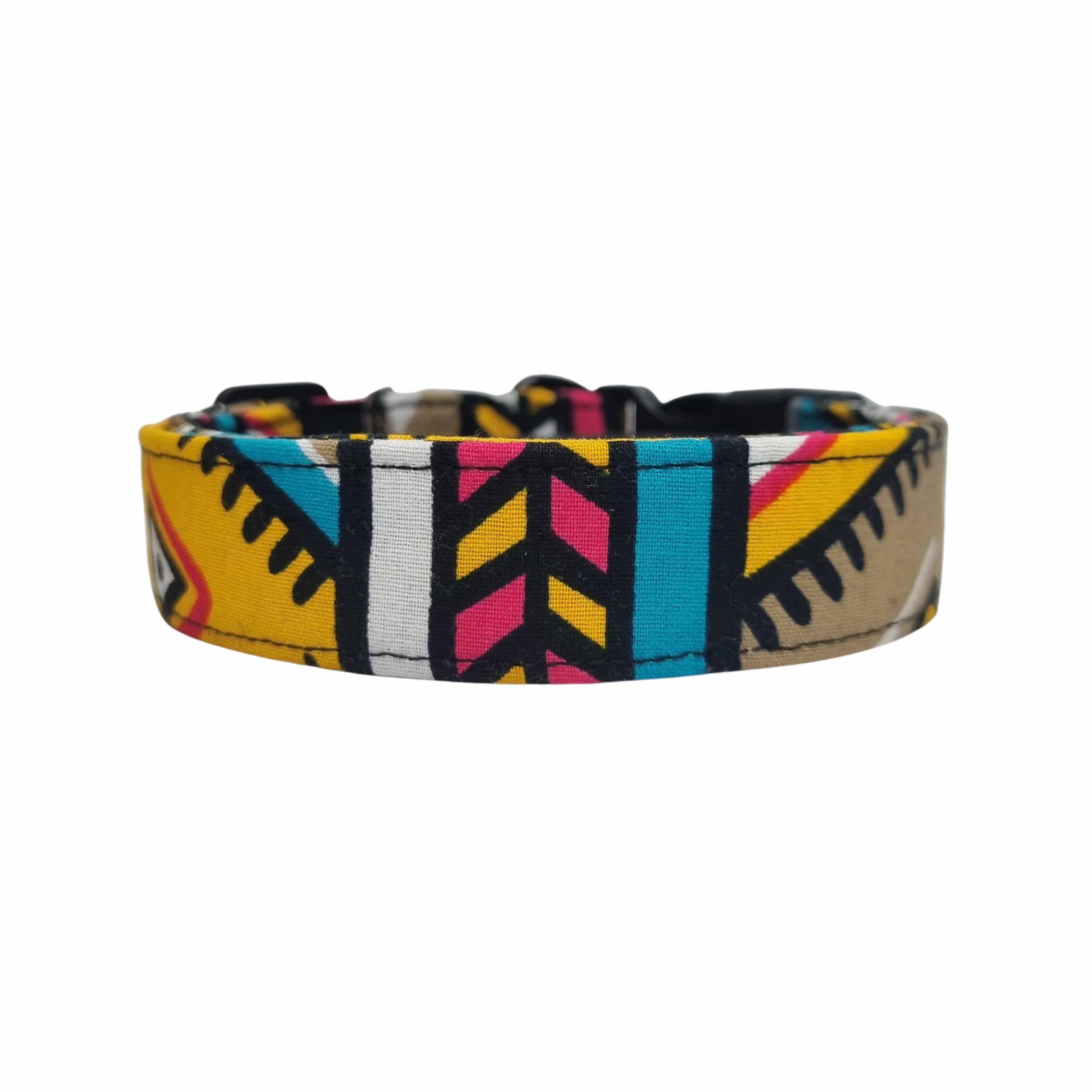 African print dog collar hotsell