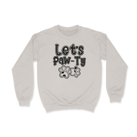 Let's Paw-Ty Graphic Sweatshirt Ash Bhook
